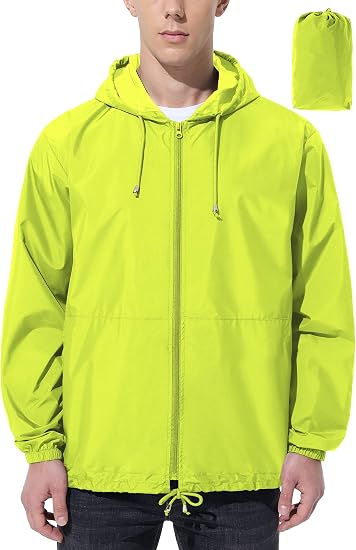 Volvera Mens Rain Jacket Raincoat Waterproof